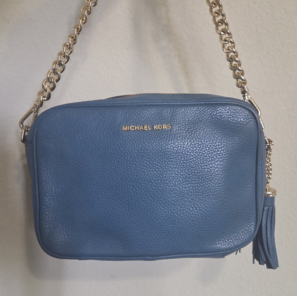 Michael Kors Leather Crossbody bag blue - Picture 13 of 14
